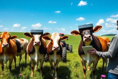 Cows Use Virtual Reality Headsets for High-Tech Farming cows use virtual reality headsets for high tech farming