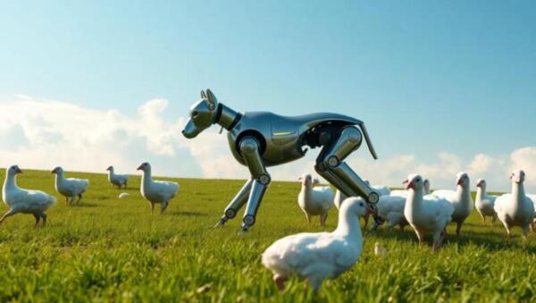 spot robot dog assists with sheepdog tasks